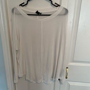 Urban outfitters sheer white long sleeve